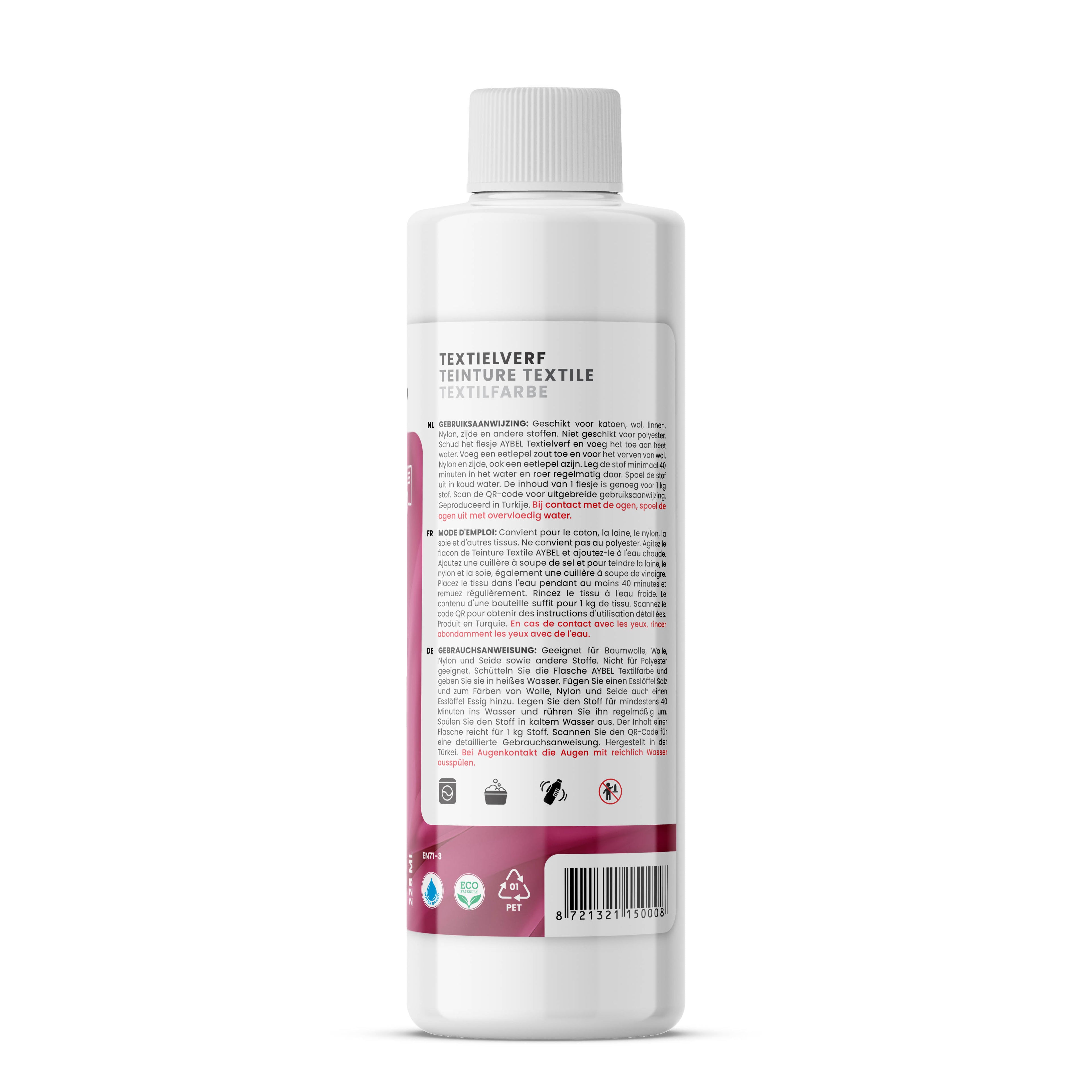Tinta Têxtil Cor-De-Rosa