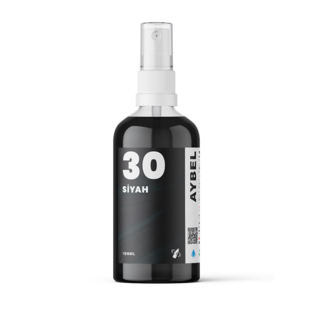 Spray de tinta preta para tecido