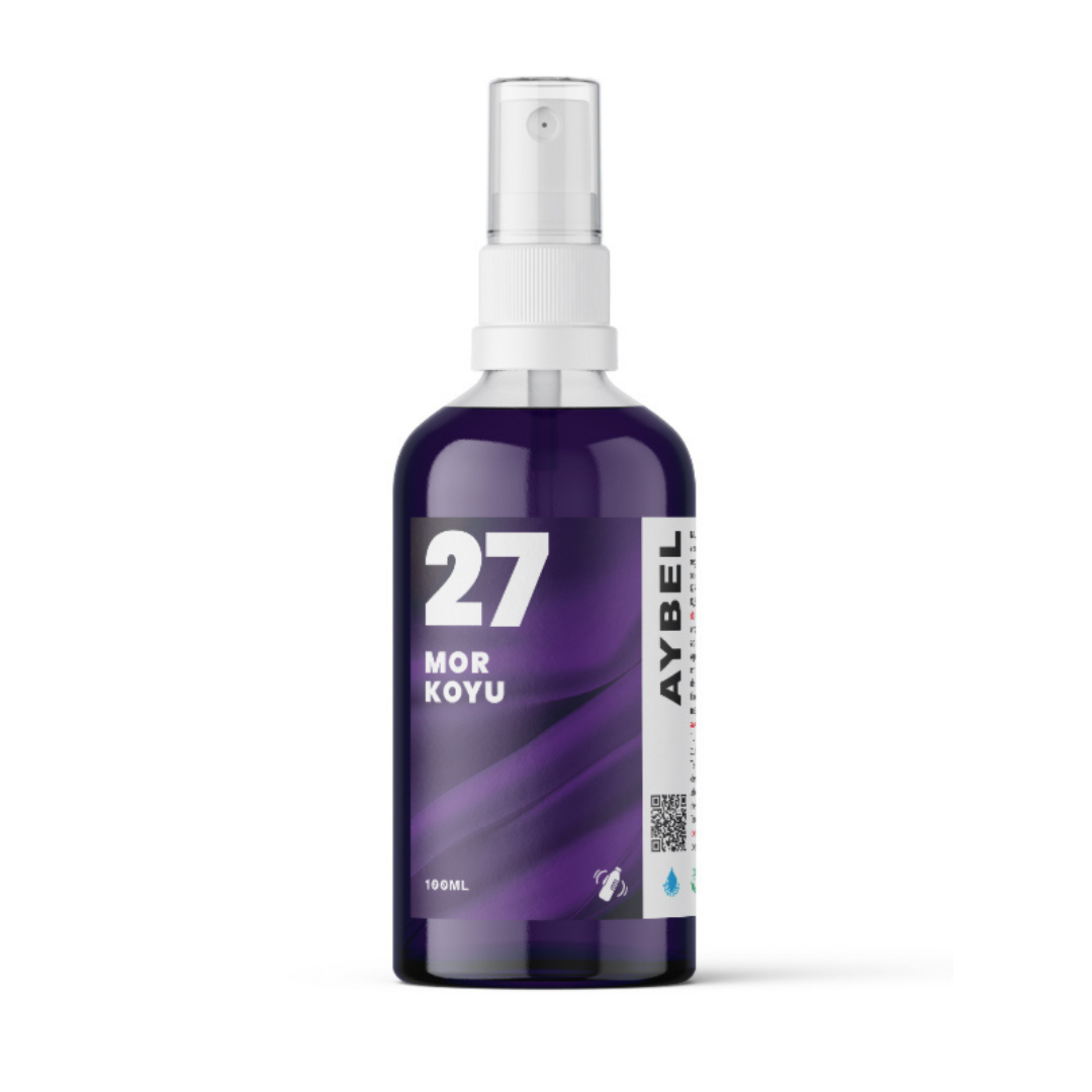 Donkerpaarse textielverfspray