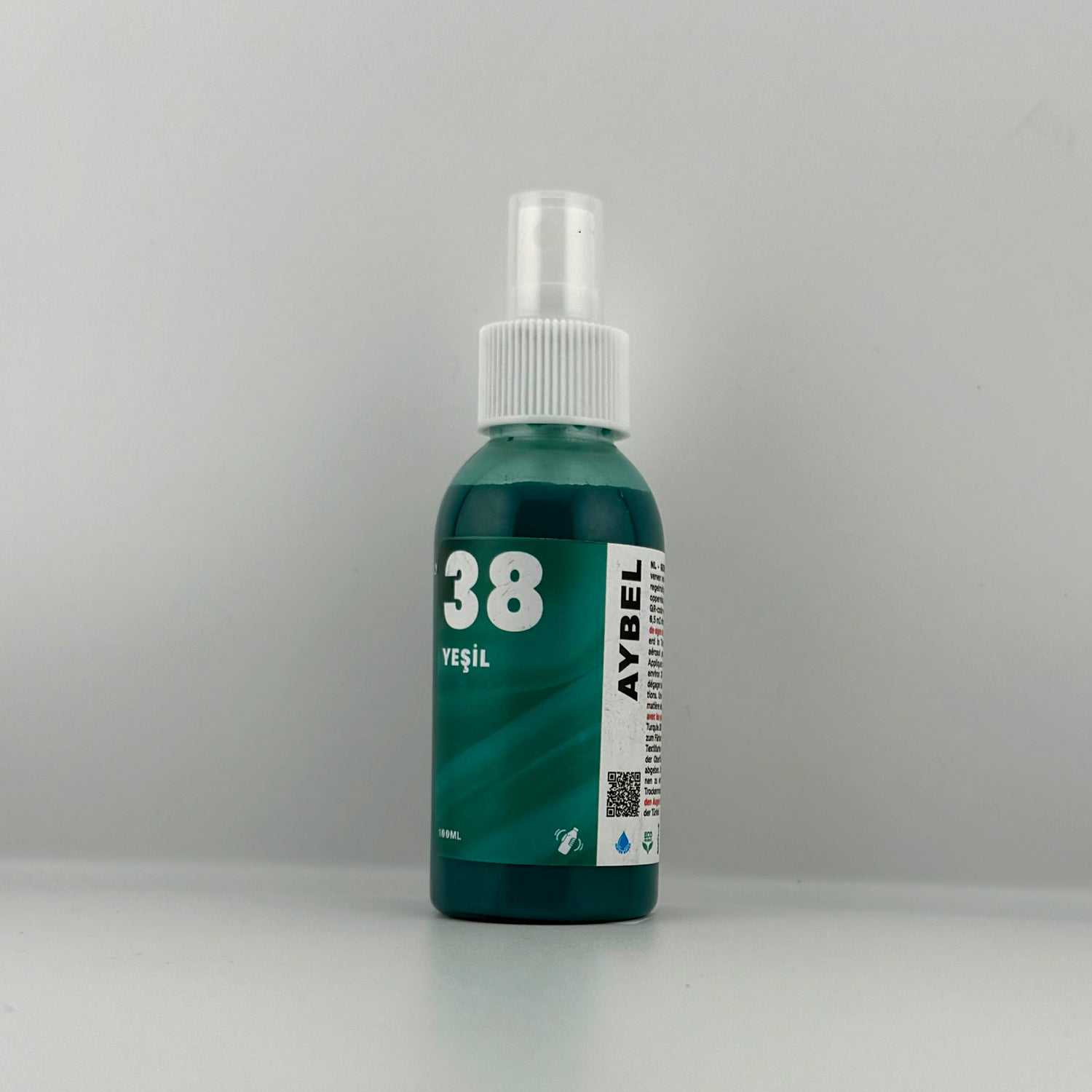 Grasgrünes Textilfarbspray
